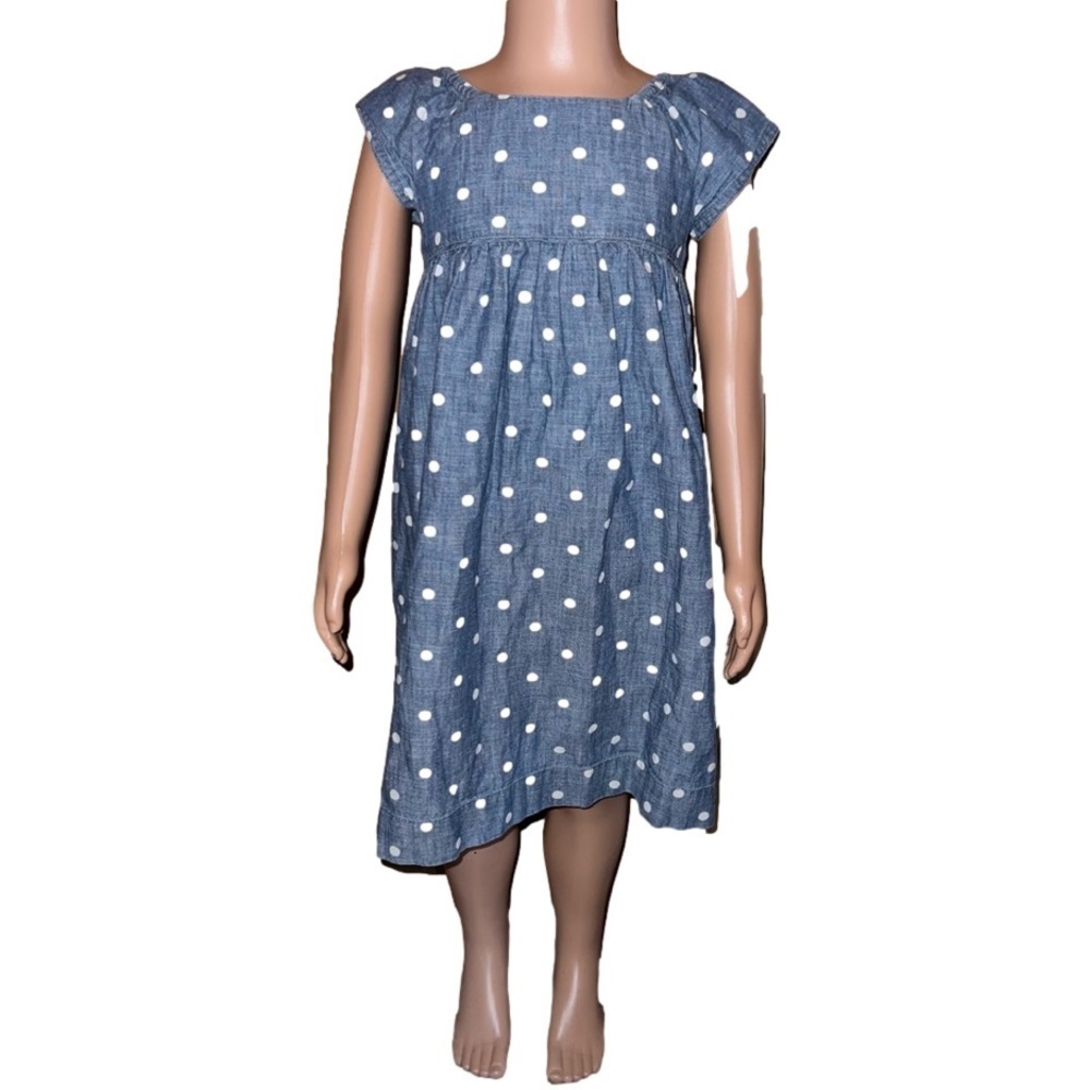 Sweet, Baby Gap denim, polka dot sundress